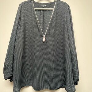 Black Polka Dot Blouse